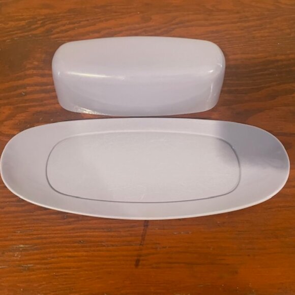 Vintage Royalon Melmac Lavender / Purple Retro Butter Dish w/Lid USA 321/320 - Picture 3 of 6